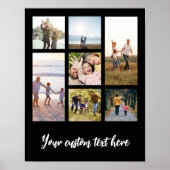 独自の7枚の写真パーソナライズされたコラージュを作成 ポスター (正面)