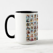 独自の70フォトカスタムコラージュを作成 マグカップ (左)