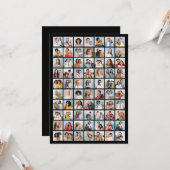 独自の70フォトコラージュの挨拶を作成する カード (正面/裏面インサイチュ)