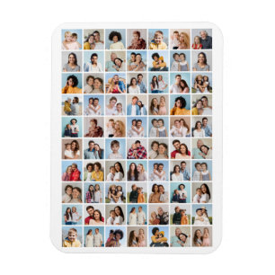 独自の70フォトコラージュの編集可能な色を作成 マグネット