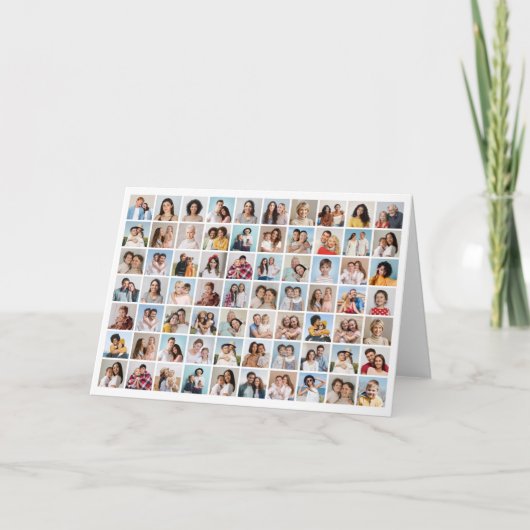 独自の70フォトコラージュを作成 カード (正面)
