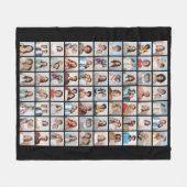 独自の70フォトコラージュを作成 フリースブランケット (正面(横))