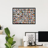 独自の70フォトコラージュを作成 ポスター (ホームオフィス)