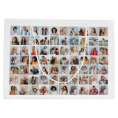 独自の70フォトコラージュを作成 ラージペーパーバッグ (裏面)