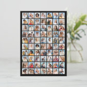 独自の70フォトコラージュを作成 招待状 (スタンド正面)