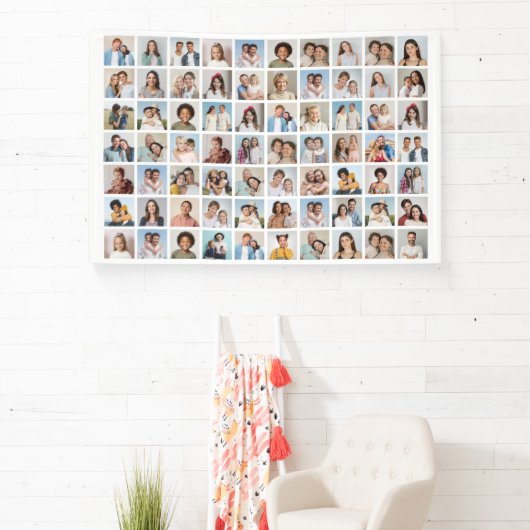 独自の70フォトコラージュを作成 横断幕 (インサイチュ)