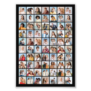 独自の70枚のフォトコラージュの写真を作成する フォトプリント