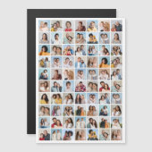 独自の70枚の写真を編集可能なカラーでコラージュを作成 マグネット招待状 (正面/裏面)