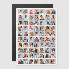 独自の70枚の写真コラージュを作成 編集可能な色 マグネット招待状
