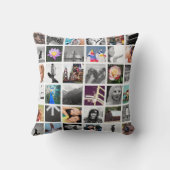 独自の72フォトコラージュ装飾用クッション クッション (裏面)