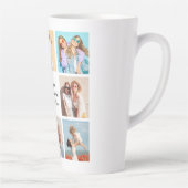 独自の8つのフォトコラージュを作成するあいさつ文を追加 カフェラテマグ (右)