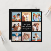 独自の8つのフォトコラージュを作成するあいさつ文を追加 カード (正面/裏面インサイチュ)