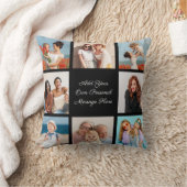 独自の8つのフォトコラージュを作成するあいさつ文を追加 クッション (ブランケット)