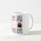 独自の8つのフォトコラージュを作成するあいさつ文を追加 コーヒーマグカップ (正面右)