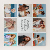 独自の8つのフォトコラージュを作成するあいさつ文を追加 ジグソーパズル (横)