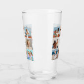 独自の8つのフォトコラージュを作成するあいさつ文を追加 タンブラーグラス (左)