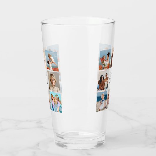 独自の8つのフォトコラージュを作成するあいさつ文を追加 タンブラーグラス