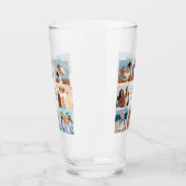 独自の8つのフォトコラージュを作成するあいさつ文を追加 タンブラーグラス (左)