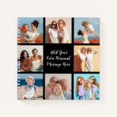 独自の8つのフォトコラージュを作成するあいさつ文を追加 ノートブック (正面)