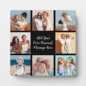 独自の8つのフォトコラージュを作成するあいさつ文を追加 フォトプラーク (正面)