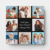 独自の8つのフォトコラージュを作成するあいさつ文を追加 フォトプラーク (正面)
