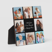 独自の8つのフォトコラージュを作成するあいさつ文を追加 フォトプラーク (正面)