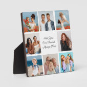 独自の8つのフォトコラージュを作成するあいさつ文を追加 フォトプラーク (正面)