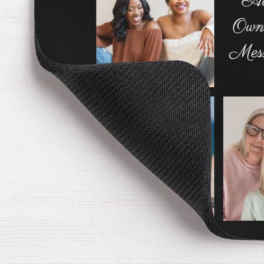 独自の8つのフォトコラージュを作成するあいさつ文を追加 マウスパッド (コーナー)