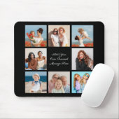 独自の8つのフォトコラージュを作成するあいさつ文を追加 マウスパッド (マウス)