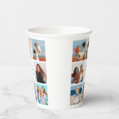 独自の8つのフォトコラージュを作成するあいさつ文を追加 紙コップ (左)