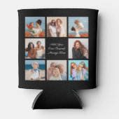 独自の8つのフォトコラージュを作成するあいさつ文を追加 缶クーラー (正面)