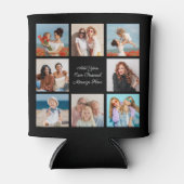 独自の8つのフォトコラージュを作成するあいさつ文を追加 缶クーラー (正面)