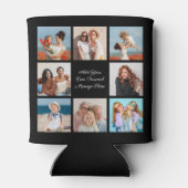 独自の8つのフォトコラージュを作成するあいさつ文を追加 缶クーラー (裏面)