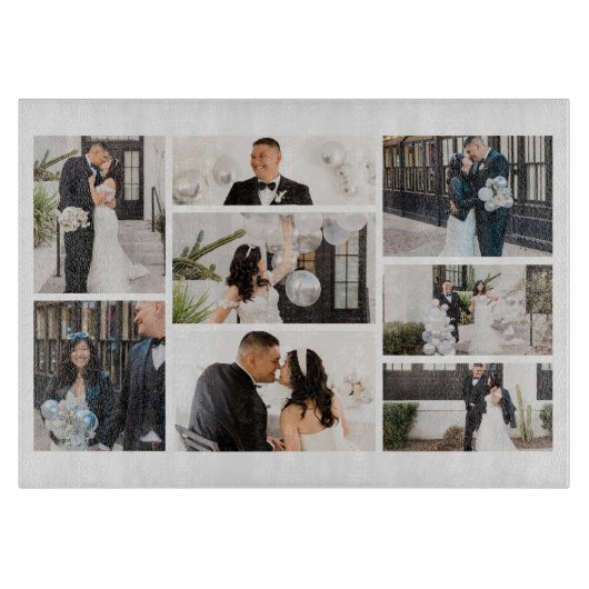 独自の8つのフォトコラージュを作成する カッティングボード (正面)