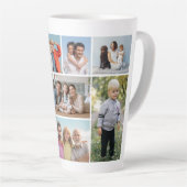 独自の8つのフォトコラージュを作成する カフェラテマグ (右アングル)