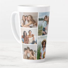 独自の8つのフォトコラージュを作成する カフェラテマグ
