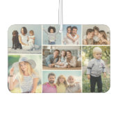 独自の8つのフォトコラージュを作成する カーエアーフレッシュナー (正面)