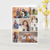 独自の8つのフォトコラージュを作成する カード (黄色い花)