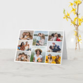 独自の8つのフォトコラージュを作成する カード (黄色い花)