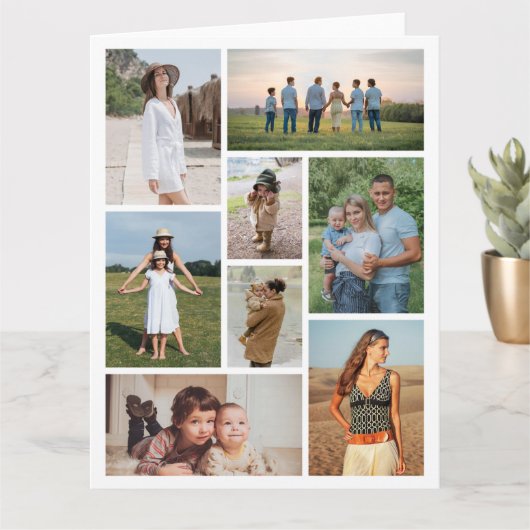 独自の8つのフォトコラージュを作成する カード (小さな植物)