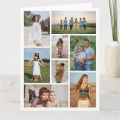 独自の8つのフォトコラージュを作成する カード (正面)