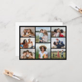 独自の8つのフォトコラージュを作成する カード (正面/裏面インサイチュ)