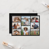 独自の8つのフォトコラージュを作成する カード (正面/裏面インサイチュ)