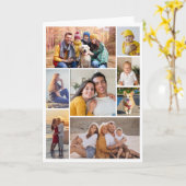 独自の8つのフォトコラージュを作成する カード (黄色い花)