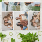 独自の8つのフォトコラージュを作成する キッチンタオル (折り畳み)