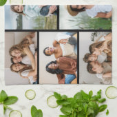 独自の8つのフォトコラージュを作成する キッチンタオル (折り畳み)