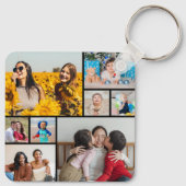 独自の8つのフォトコラージュを作成する キーホルダー (裏面)