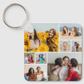 独自の8つのフォトコラージュを作成する キーホルダー (正面)