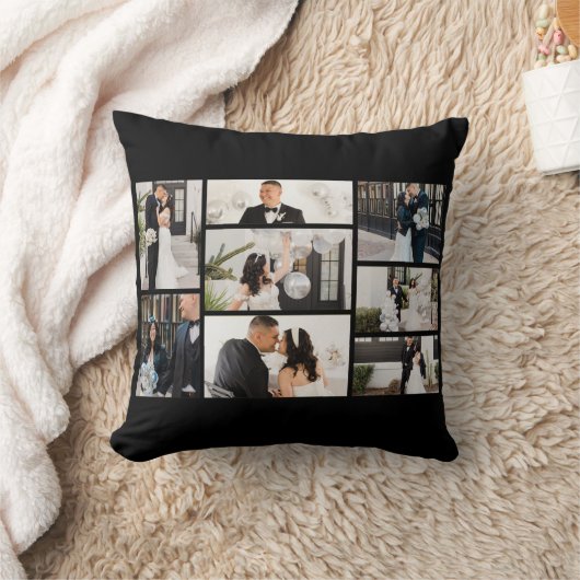 独自の8つのフォトコラージュを作成する クッション (ブランケット)