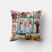 独自の8つのフォトコラージュを作成する クッション (裏面)